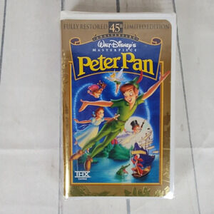 2/$25 Walt  Disney's Peter Pan VHS 45th Anniversary